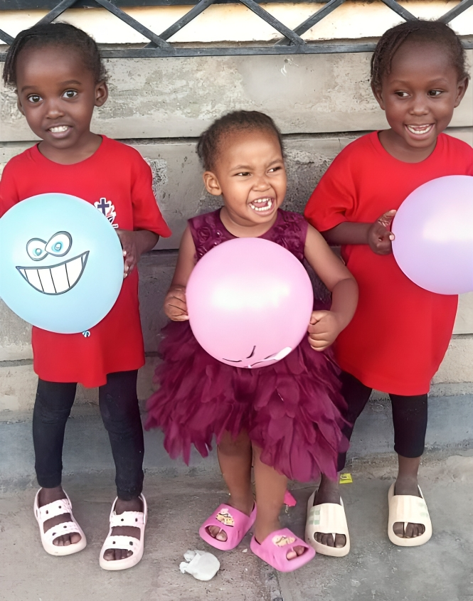 Happy children at Lillian Foundation