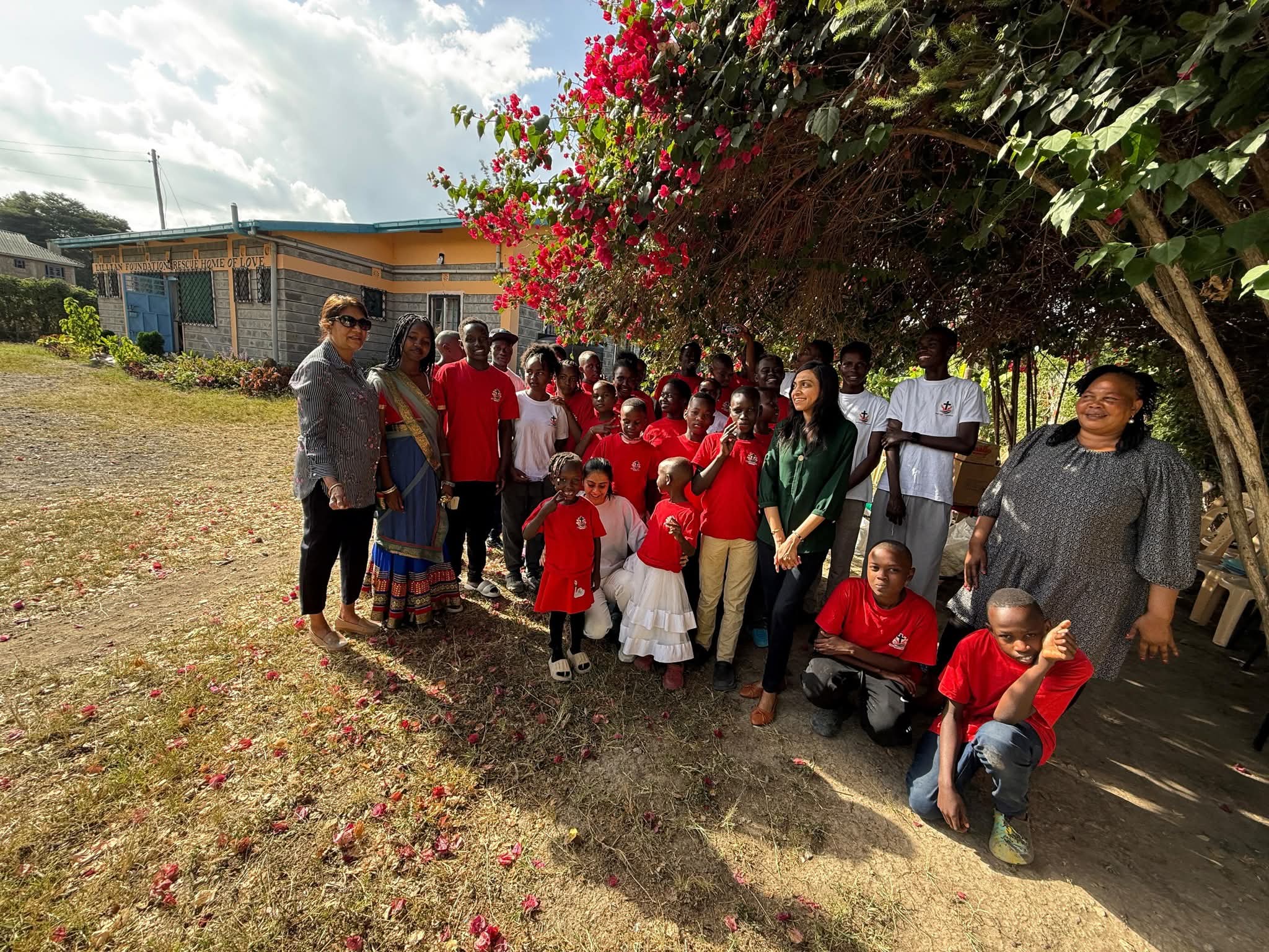 Lillian Foundation children celebrating our anniversary